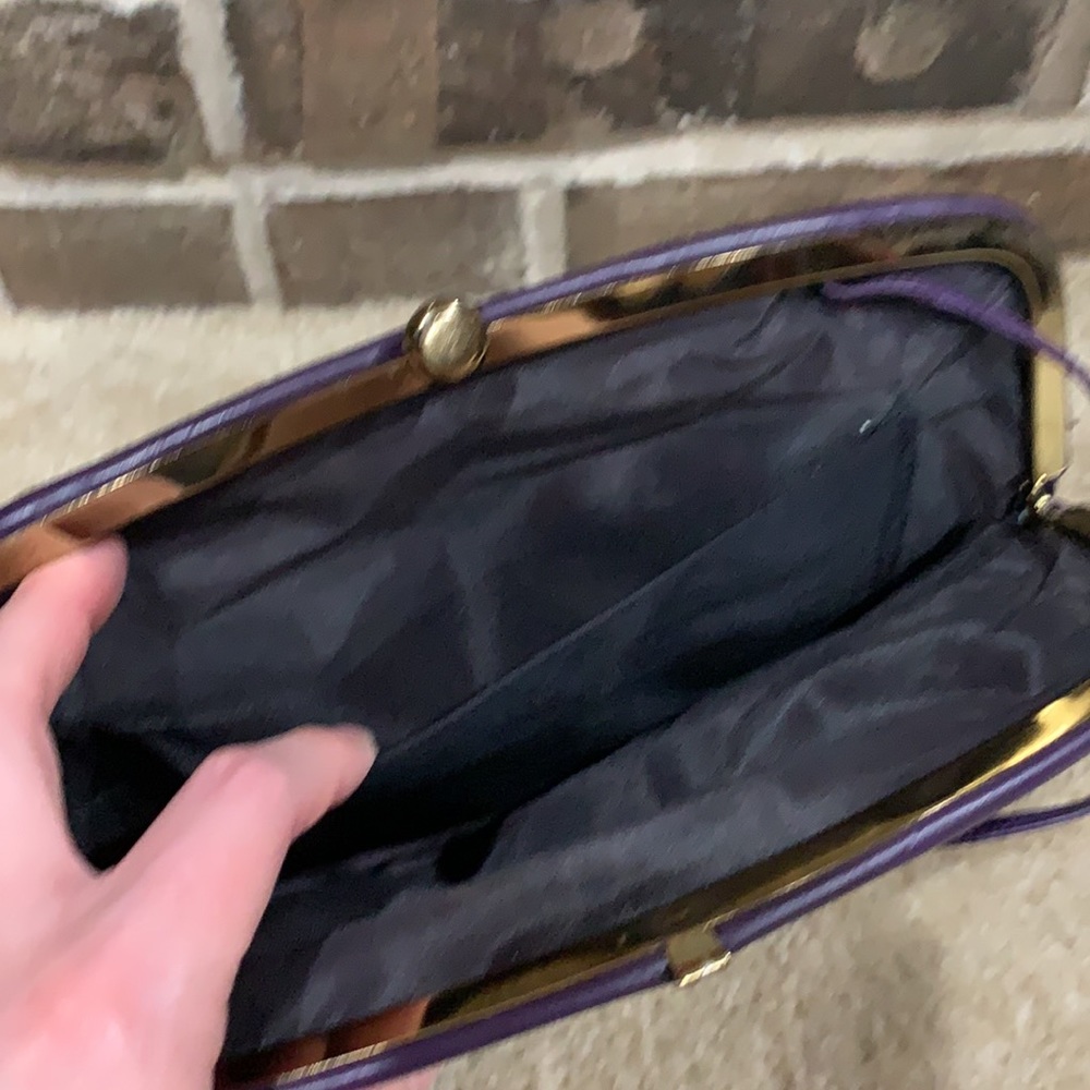 Vintage purple purse - Picture 5 of 7